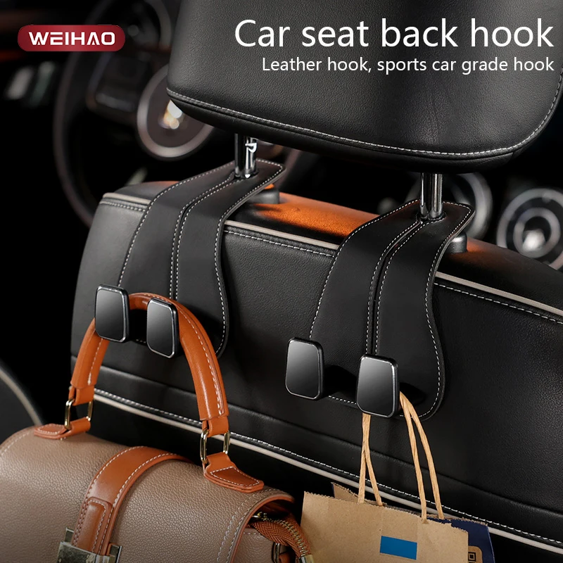 Quality Car Headrest Hook Premium Nappa leather Seat Hanging Dual Hook 20KG Large Load-Bearing Alloy Hook Hanger Universal
Quality Car Headrest Hook Premium Nappa leather Seat Hanging Dual Hook 20KG Large Load-Bearing Alloy Hook Hanger Universal