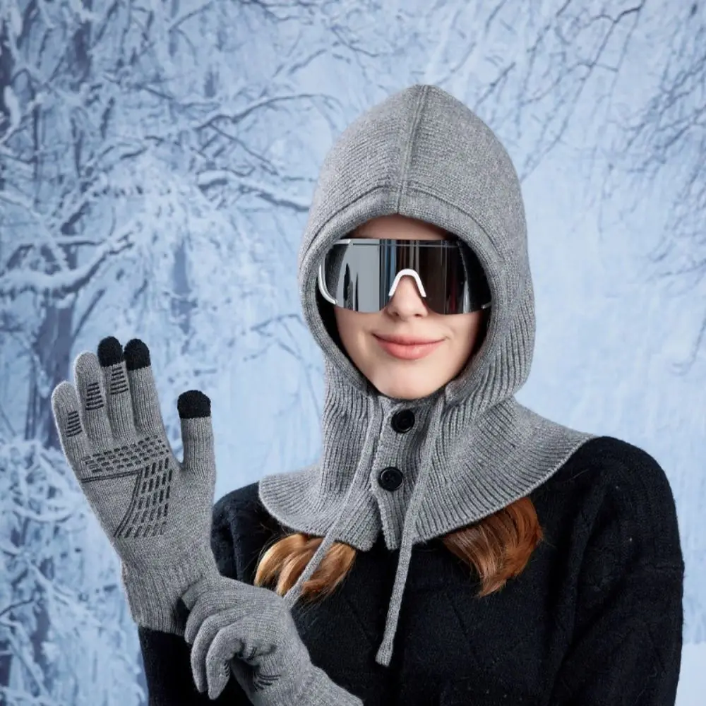 Fashion All-in-one Balaclava Winter Warm Hat Woolen Elegant Knitted Gloves Thickened Casual Winter Warm Set Winter
Fashion All-in-one Balaclava Winter Warm Hat Woolen Elegant Knitted Gloves Thickened Casual Winter Warm Set Winter
