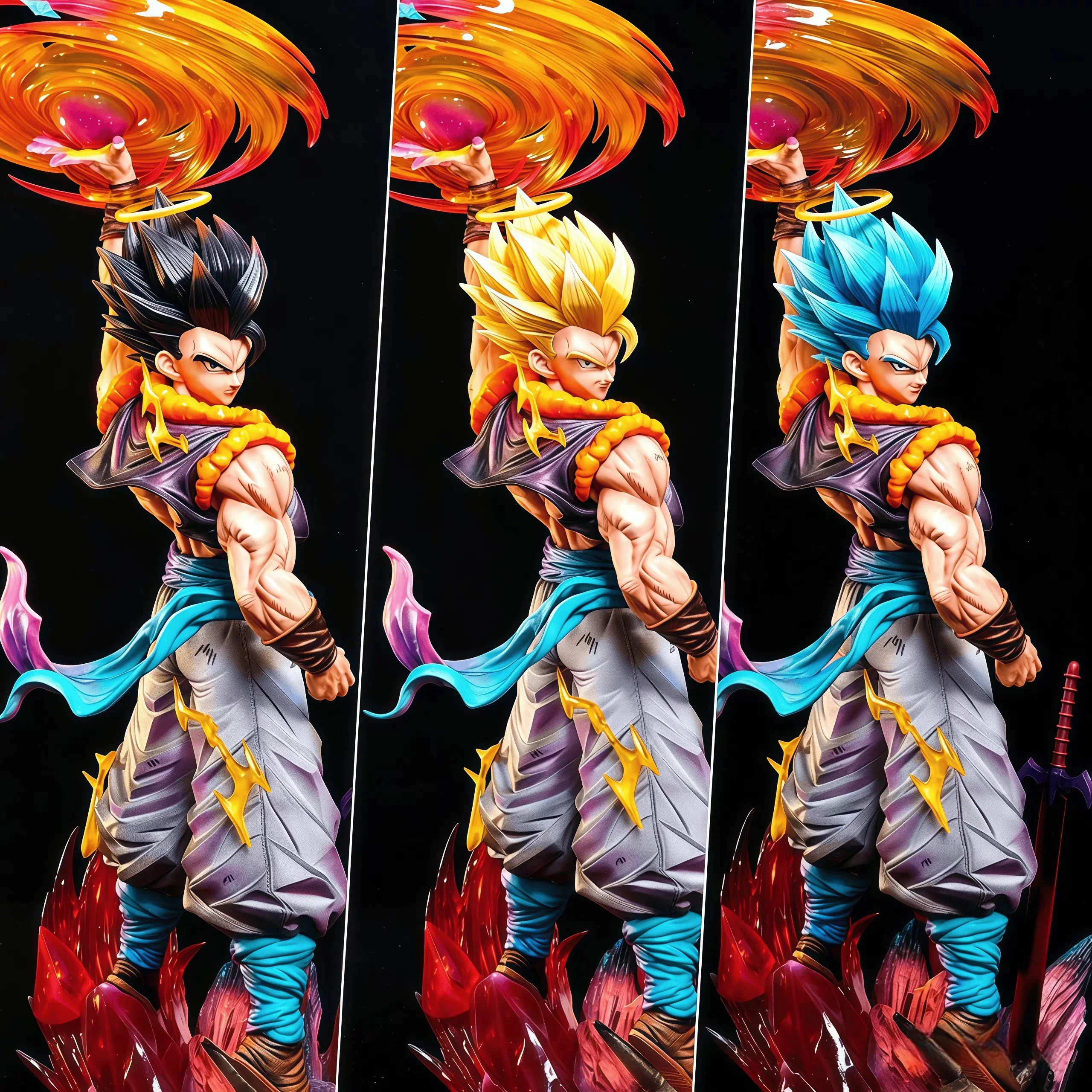 Dragon Ball Z Gogeta Super Saiyan Action Figure 45cm 17 72 Inch 3 Replaceable Heads Statue Collection Model Gift For Collectors
Dragon Ball Z Gogeta Super Saiyan Action Figure 45cm 17 72 Inch 3 Replaceable Heads Statue Collection Model Gift For Collectors