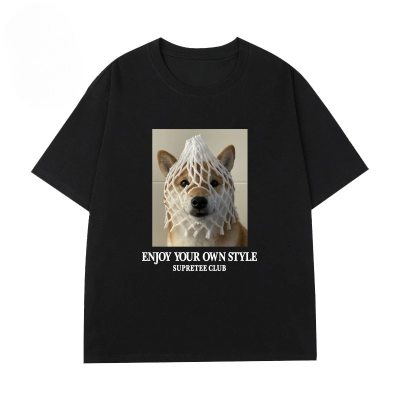 Funny Dog Street Trend, Clothing Pattern Printing Summer Luxury Brand Pure Cotton Men's and Women's T-shirts Short Sleeves
Funny Dog Street Trend, Clothing Pattern Printing Summer Luxury Brand Pure Cotton Men's and Women's T-shirts Short Sleeves