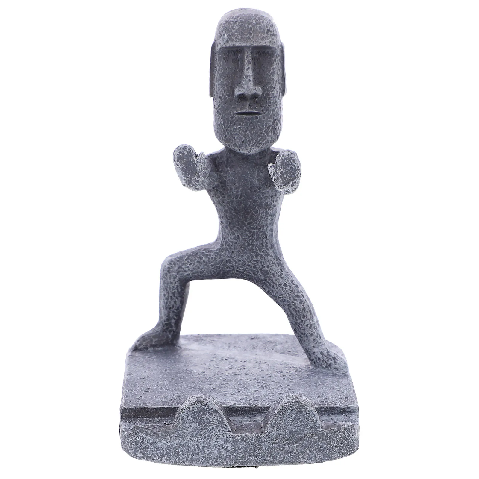 Resin Phone St Resin Phone Holder Desk Cellphone St Moai Shape Statuette Black Grey Foldable Mobile Bracket
Resin Phone St Resin Phone Holder Desk Cellphone St Moai Shape Statuette Black Grey Foldable Mobile Bracket