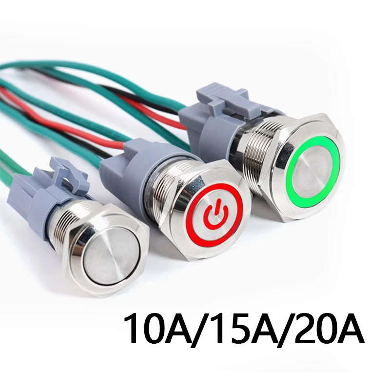 16/19/22 мм, 10/15/20 А, сильноточная металлическая кнопка, водонепроницаемая, 1НО, металлический кнопочный переключатель со светодиодным выключателем, высокая мощность 15 А
16/19/22 мм, 10/15/20 А, сильноточная металлическая кнопка, водонепроницаемая, 1НО, металлический кнопочный переключатель со светодиодным выключателем, высокая мощность 15 А