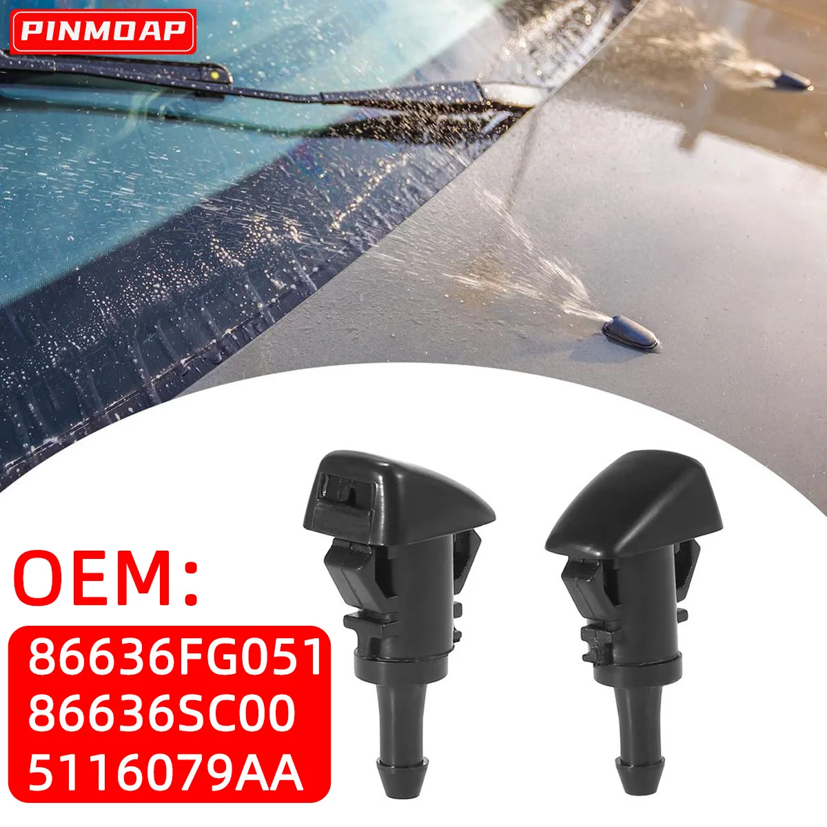 PINMOAP Car Windshield Washer Jet Nozzle Suitable For Chrysler Dodge Avenger Journey Caliber Jeep Compass Grand 2/4PCS 5303833AA
PINMOAP Car Windshield Washer Jet Nozzle Suitable For Chrysler Dodge Avenger Journey Caliber Jeep Compass Grand 2/4PCS 5303833AA