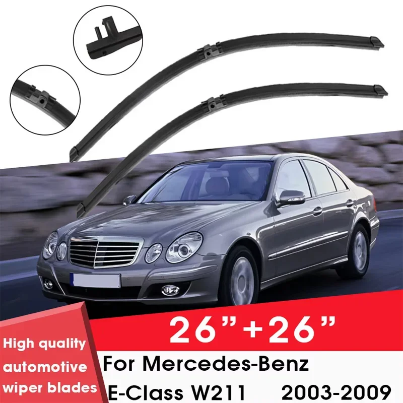 Car Wiper Blade For Mercedes-Benz E-Class W211 2003-2009 26"+ 26" Windshield Windscreen Clean Naturl Rubber Car Accessories
Car Wiper Blade For Mercedes-Benz E-Class W211 2003-2009 26"+ 26" Windshield Windscreen Clean Naturl Rubber Car Accessories