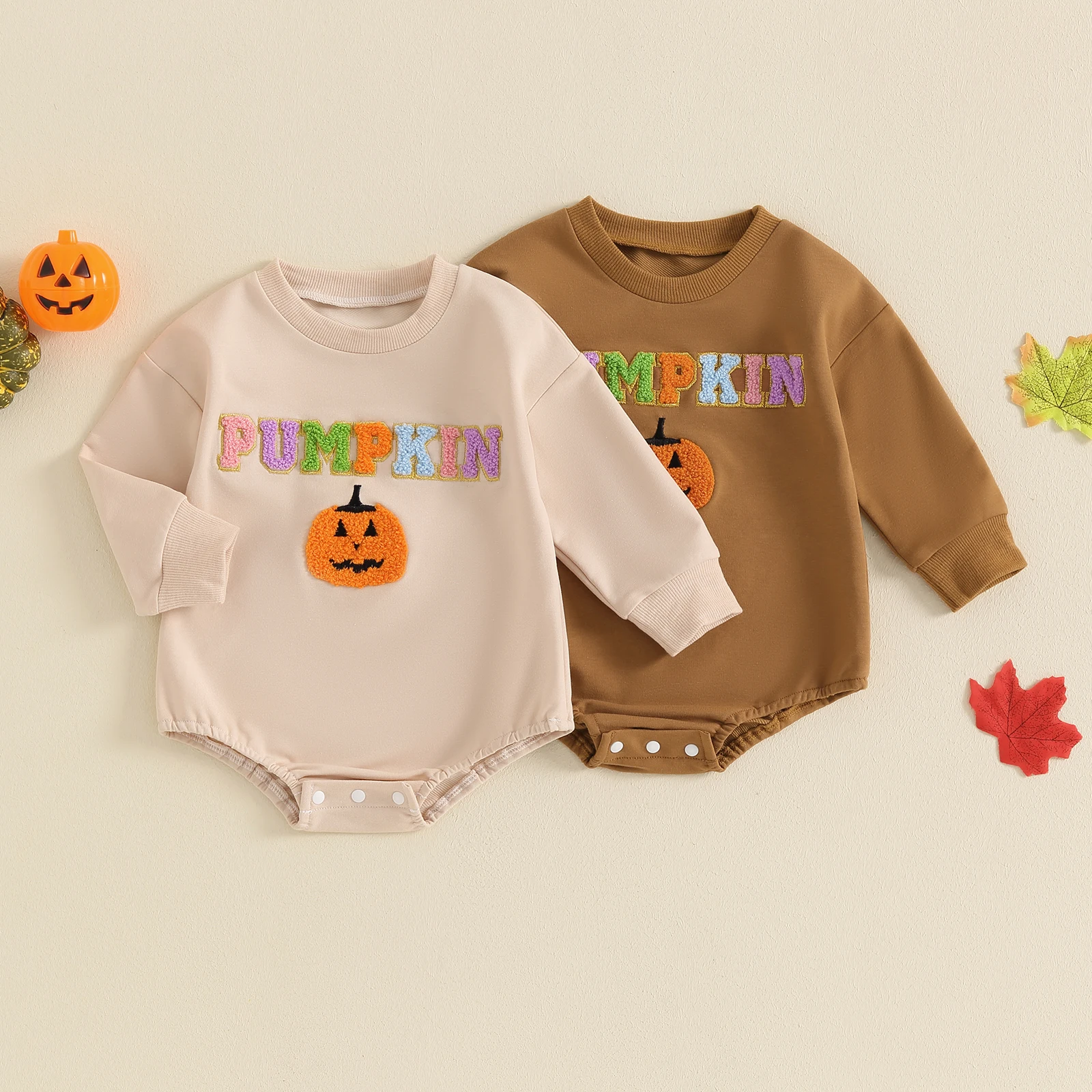 Toddler Baby's Clothes Girls Casual Crewneck Kids Romper Long Sleeve Letter Pumpkin Embroidery Halloween Children's Clothing
Toddler Baby's Clothes Girls Casual Crewneck Kids Romper Long Sleeve Letter Pumpkin Embroidery Halloween Children's Clothing