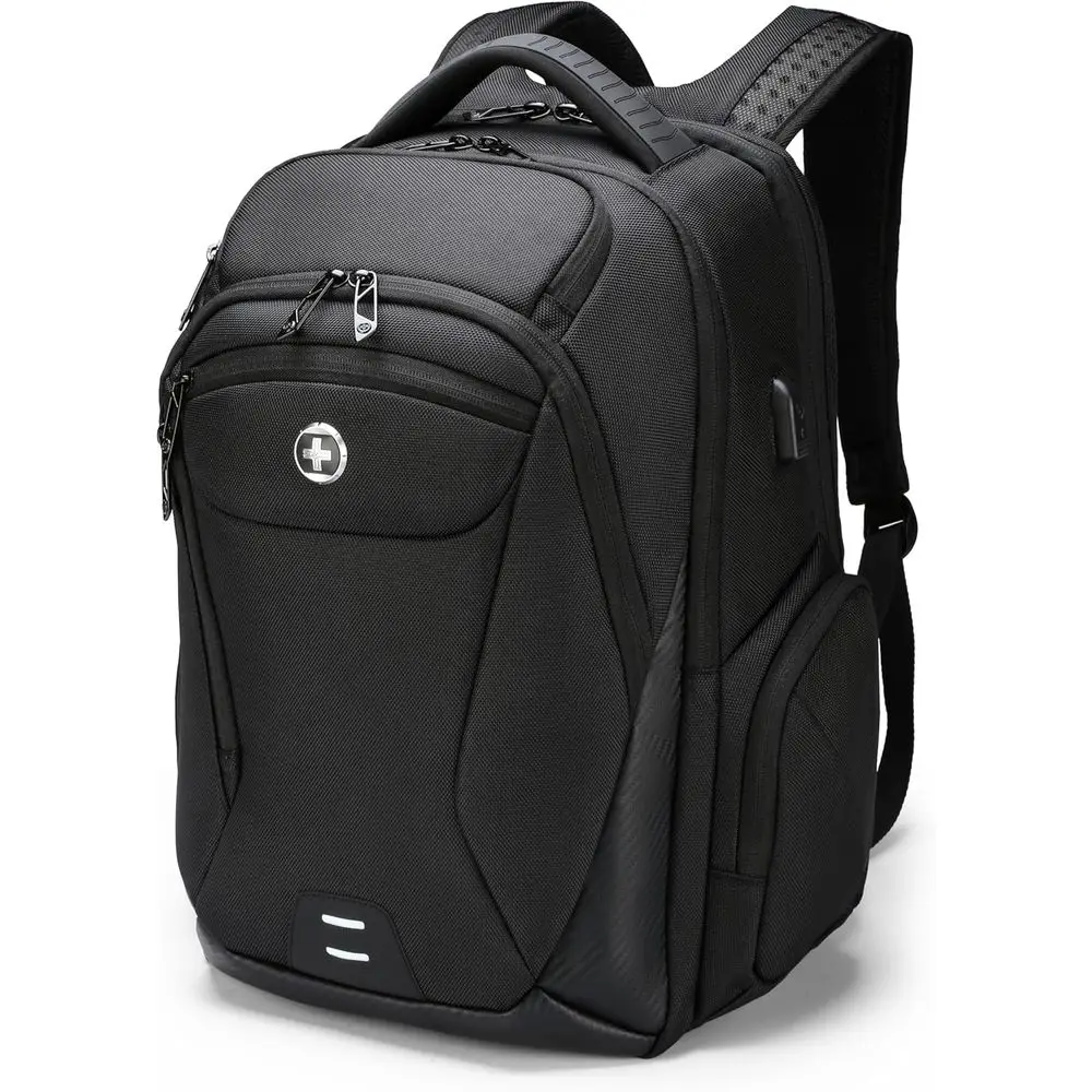 15.6 Inch Laptop Backpack with USB Charging Port and Shockproof Protection for Men - Black
15.6 Inch Laptop Backpack with USB Charging Port and Shockproof Protection for Men - Black