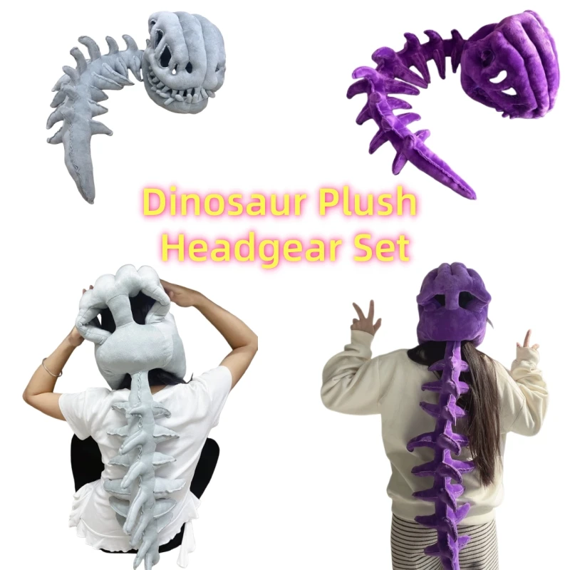 Dinosaur Plush Headgear Set Celebrity-Style Funny Dinosaur Skeleton Hat Soft Cartoon Costume Accessory Party Prop Toys Kid Gifts
Dinosaur Plush Headgear Set Celebrity-Style Funny Dinosaur Skeleton Hat Soft Cartoon Costume Accessory Party Prop Toys Kid Gifts