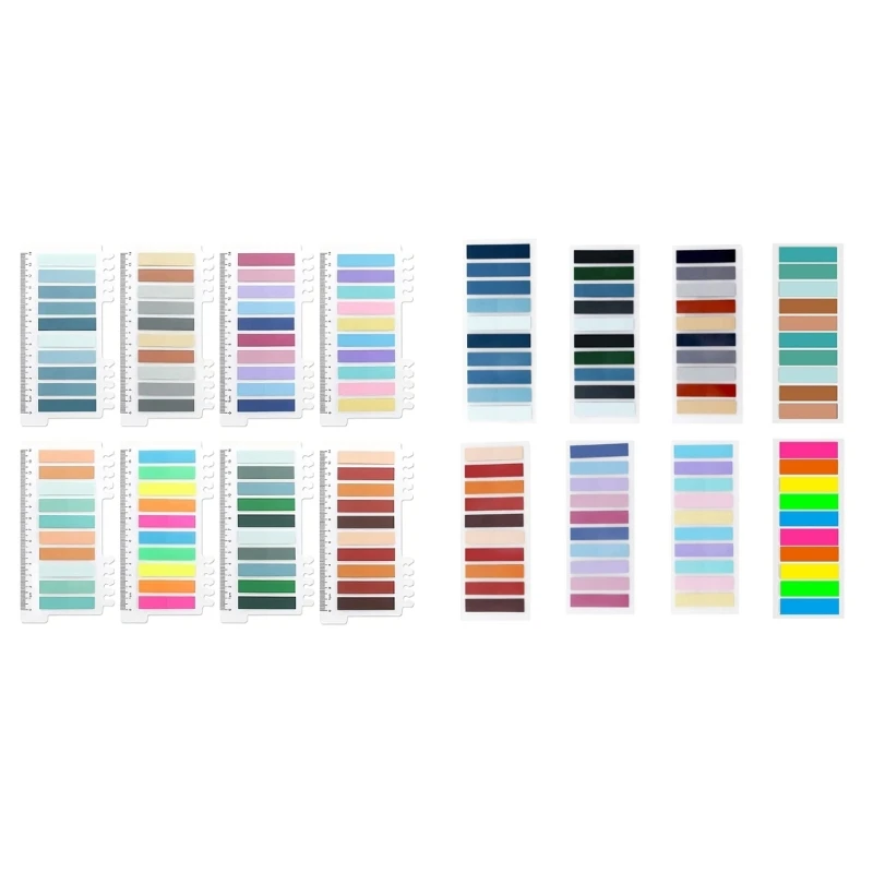 80 Color Writable Sticky Tabs, Color Page Marker Transparent Sticky-Notes Tabs
80 Color Writable Sticky Tabs, Color Page Marker Transparent Sticky-Notes Tabs