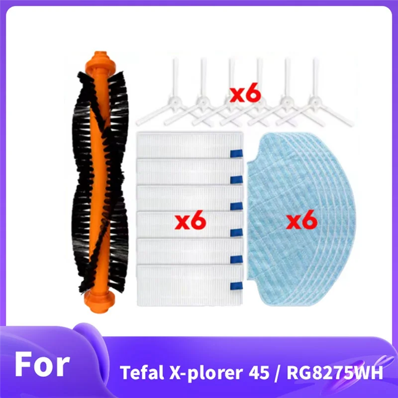 A24P 19 шт. для Tefal X-Plorer 45/RG8275WH аксессуары для подметальной машины роликовая боковая щетка HEPA-фильтр накладка для швабры
A24P 19 шт. для Tefal X-Plorer 45/RG8275WH аксессуары для подметальной машины роликовая боковая щетка HEPA-фильтр накладка для швабры