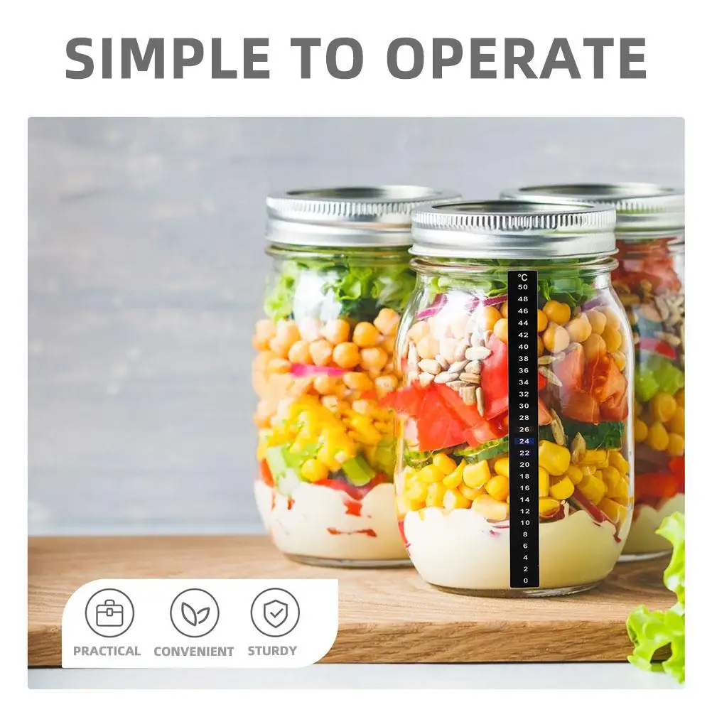 4 Pcs Temperature Change Stickers Liquid Crystal Fahrenheit Home Brewing Jar Fermenting Kit Thermometer Strips High
4 Pcs Temperature Change Stickers Liquid Crystal Fahrenheit Home Brewing Jar Fermenting Kit Thermometer Strips High