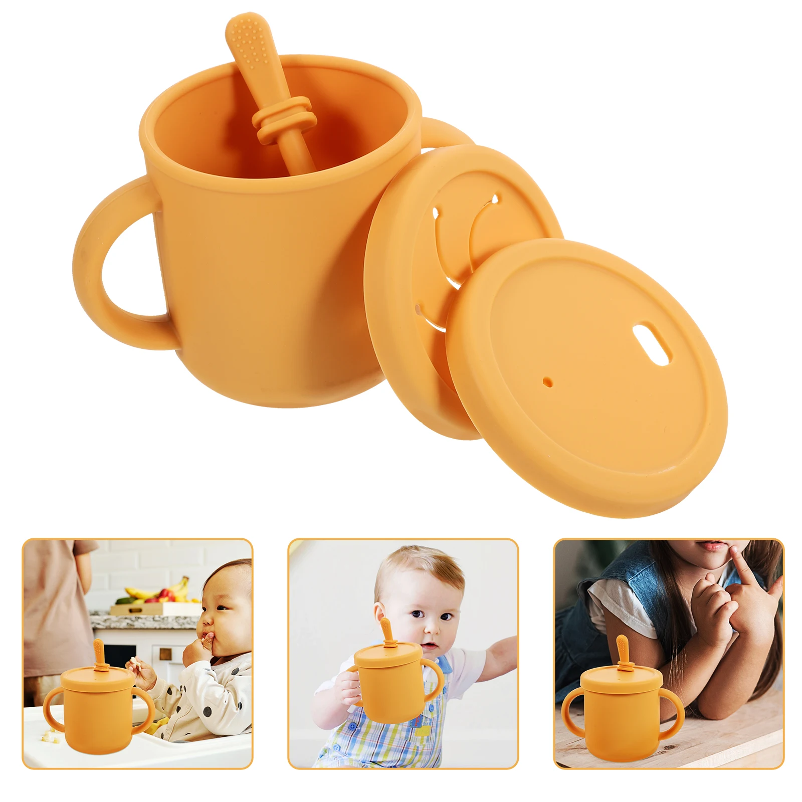 Silicone Training Cup Leakproof Straw Water Drinking Cup With Handles Heat Resistant Durable No Spill Milk Tea Food Container 
Silicone Training Cup Leakproof Straw Water Drinking Cup With Handles Heat Resistant Durable No Spill Milk Tea Food Container