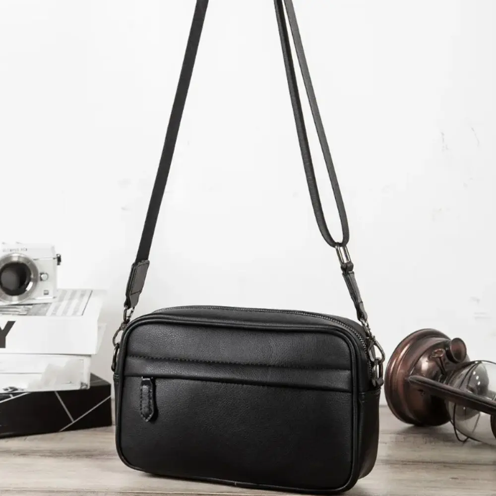 Простая мужская сумка через плечо из искусственной кожи, повседневная черная деловая сумка через плечо, водонепроницаемая сумка-мессенджер с несколькими карманами для офиса
Простая мужская сумка через плечо из искусственной кожи, повседневная черная деловая сумка через плечо, водонепроницаемая сумка-мессенджер с несколькими карманами для офиса