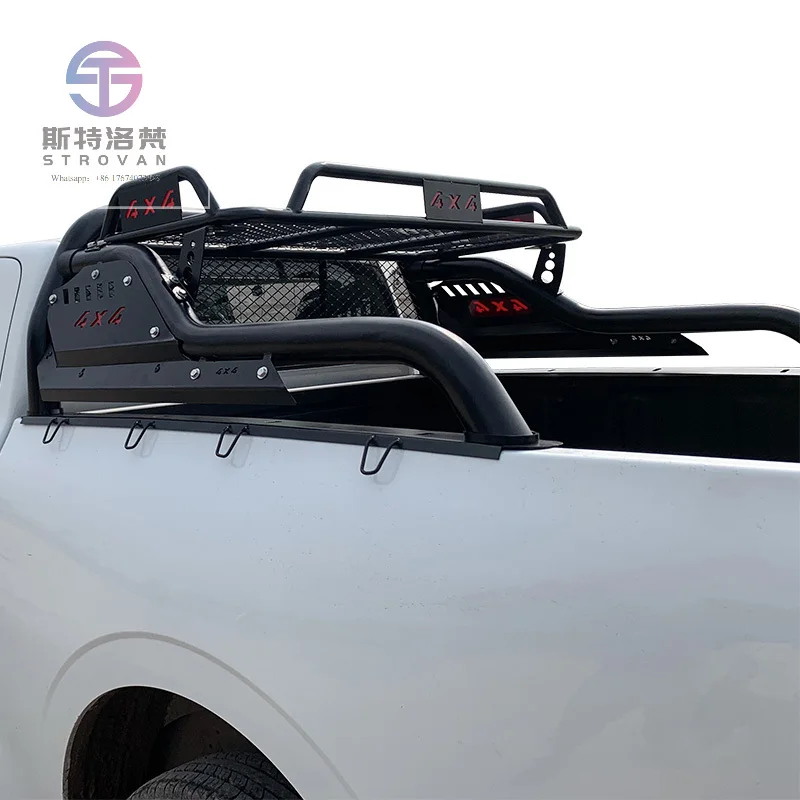 4WD Pickup Black Sport Roll Bar with Basket for Hilux Ranger Dmax Navara Np300 Steel Roll Bar for Universal 4x4 Truck
4WD Pickup Black Sport Roll Bar with Basket for Hilux Ranger Dmax Navara Np300 Steel Roll Bar for Universal 4x4 Truck