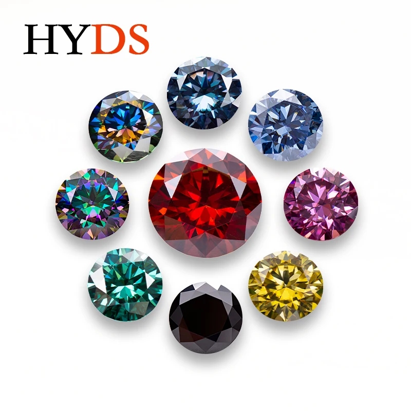 Moissanite Stone Round Shape Multiple Colors VVS1 Passed Diamond Tester Beads for Jewelry Making Materials with GRA Certificate
Moissanite Stone Round Shape Multiple Colors VVS1 Passed Diamond Tester Beads for Jewelry Making Materials with GRA Certificate