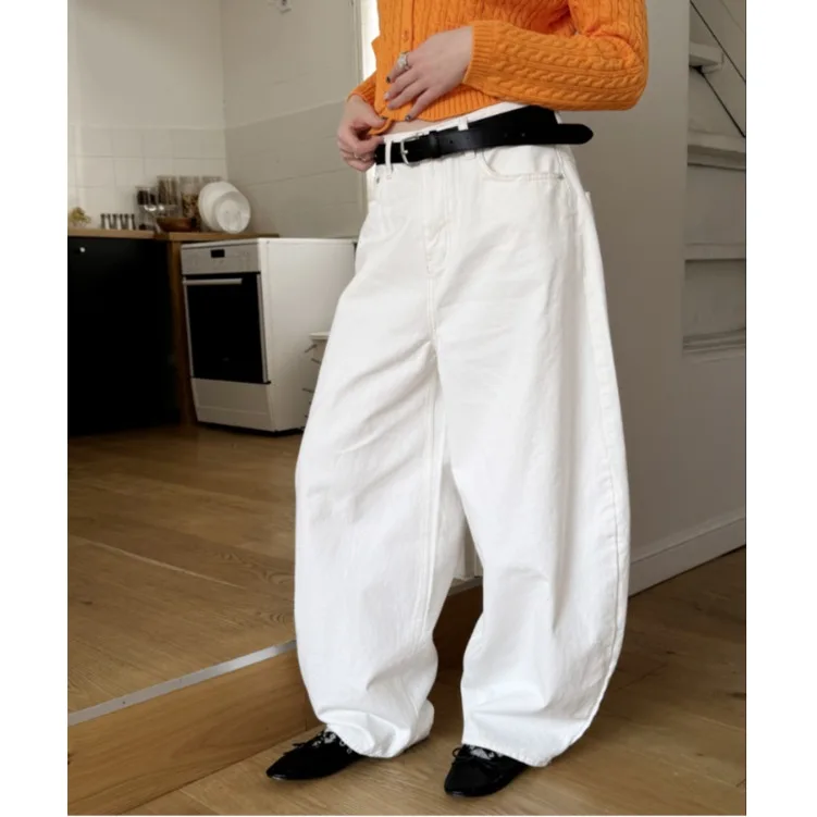 High Waist Washed Zipper Buckle Silhouette Pure Color Denim Jeans Korean Style Chic Versatile Summer New Arrival Ladies Jeans
High Waist Washed Zipper Buckle Silhouette Pure Color Denim Jeans Korean Style Chic Versatile Summer New Arrival Ladies Jeans