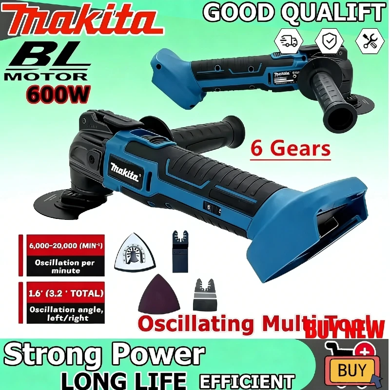 Makita Brushless Quick Release Oscillating Multi-Functional Electric Trimmer Quick-Change Compatible 18V Power Tool
Makita Brushless Quick Release Oscillating Multi-Functional Electric Trimmer Quick-Change Compatible 18V Power Tool