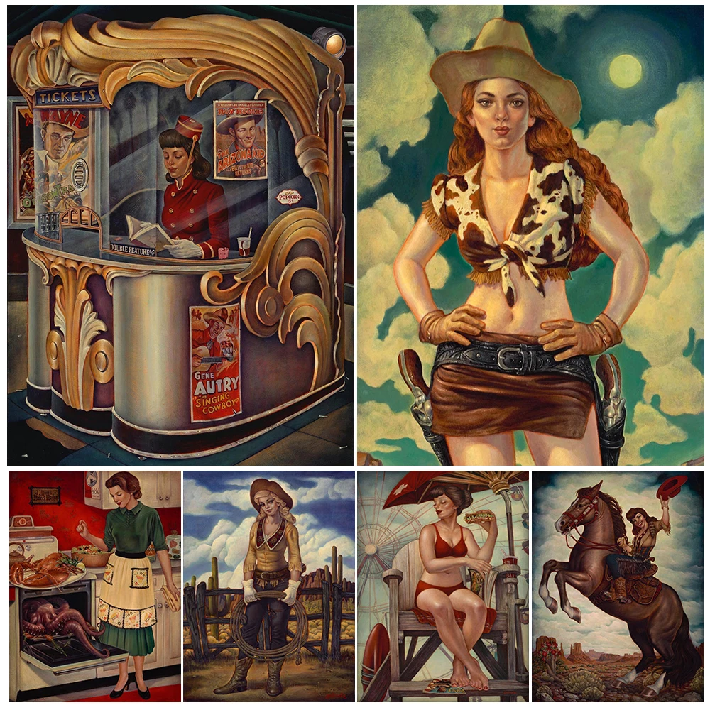 Retro Cowboy Girl Vintage Vacation Posters Poster Wall Art Canvas Painting Home Decor Wall Pictures For Living Room Unframed
Retro Cowboy Girl Vintage Vacation Posters Poster Wall Art Canvas Painting Home Decor Wall Pictures For Living Room Unframed