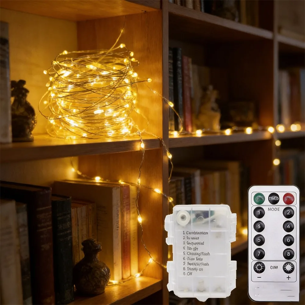 Battery LED String Lights Copper Silver Wire Garland Light Remote LED Fairy Lights for Christmas Wedding Outdoor Decoration
Battery LED String Lights Copper Silver Wire Garland Light Remote LED Fairy Lights for Christmas Wedding Outdoor Decoration