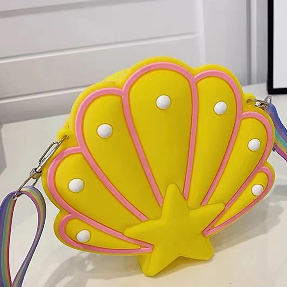 Shell Shaped Design Silicone Squeeze Toy Coin Bag Shell Bags Versatile Shoulder Bag
Shell Shaped Design Silicone Squeeze Toy Coin Bag Shell Bags Versatile Shoulder Bag