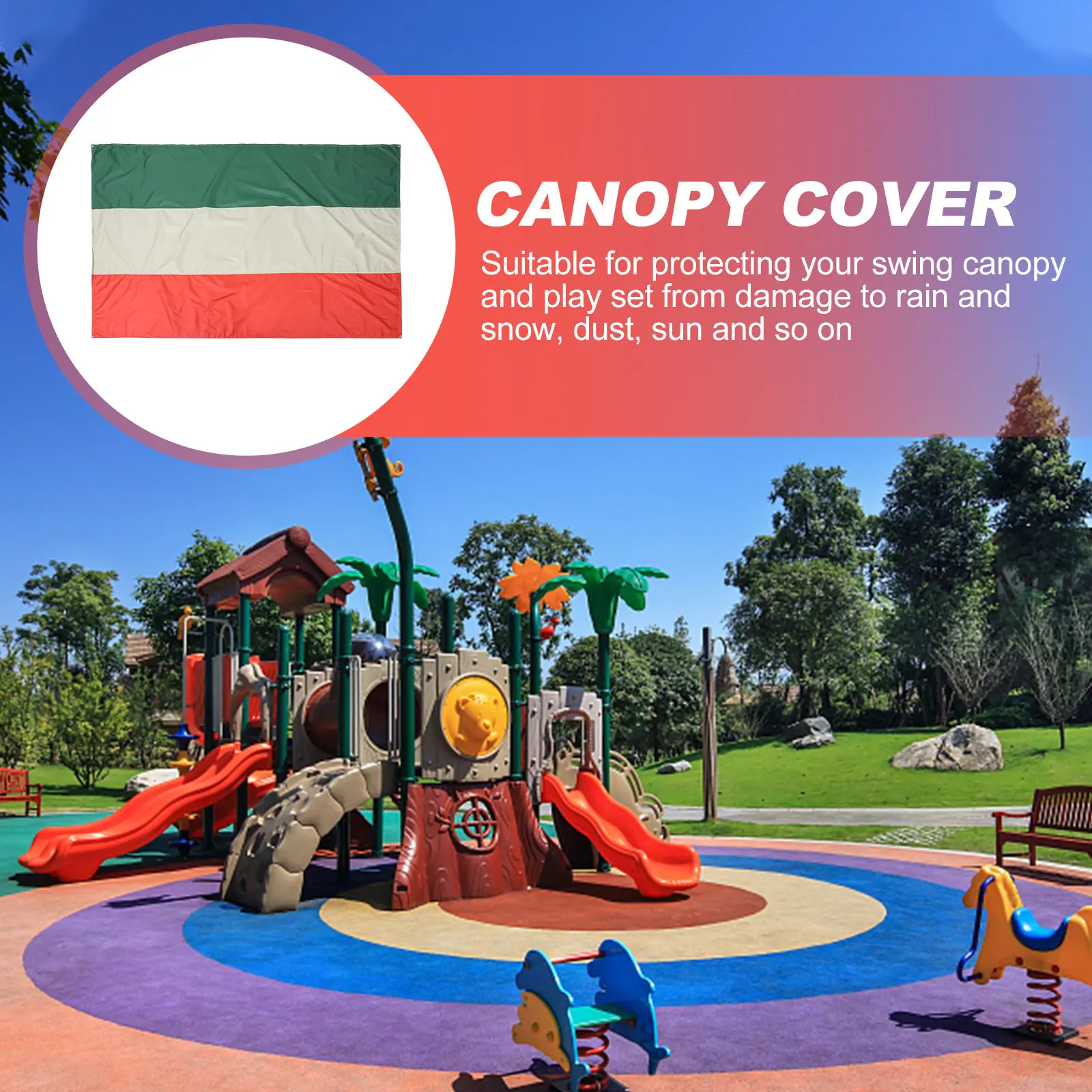 1Pcs Thick Tear Resistant Non Fading Weatherproof Cover for Outdoor Playset Sun Rain Snow Protection Replacement Awning
1Pcs Thick Tear Resistant Non Fading Weatherproof Cover for Outdoor Playset Sun Rain Snow Protection Replacement Awning