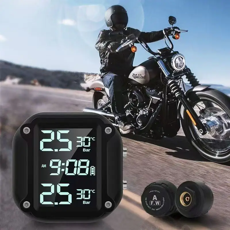 Motorcycle Tire Pressure Monitor Machine Motorcycle Wireless High Precision Tire Pressure Monitoring System