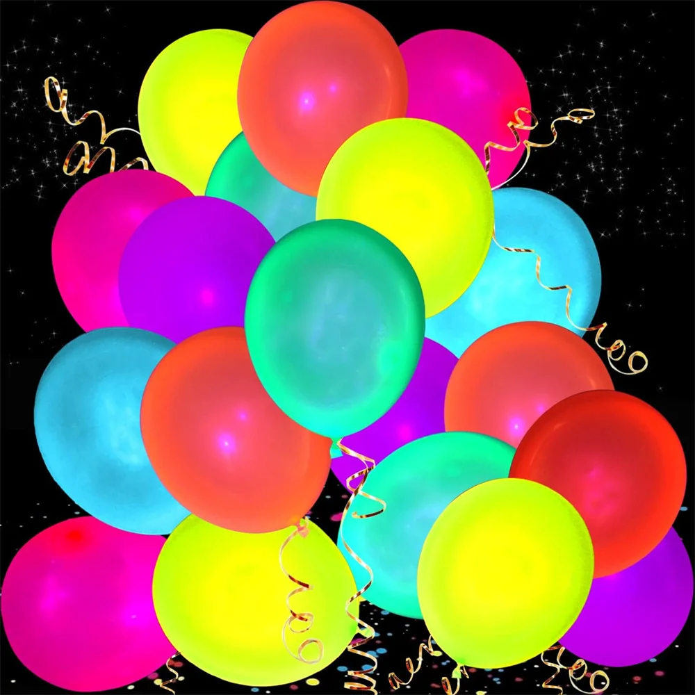10/20pcs Neon Glow Balloons Reusable In The Dark Balloon Party Fluorescent Birthday Decorations Kids Toys
10/20pcs Neon Glow Balloons Reusable In The Dark Balloon Party Fluorescent Birthday Decorations Kids Toys