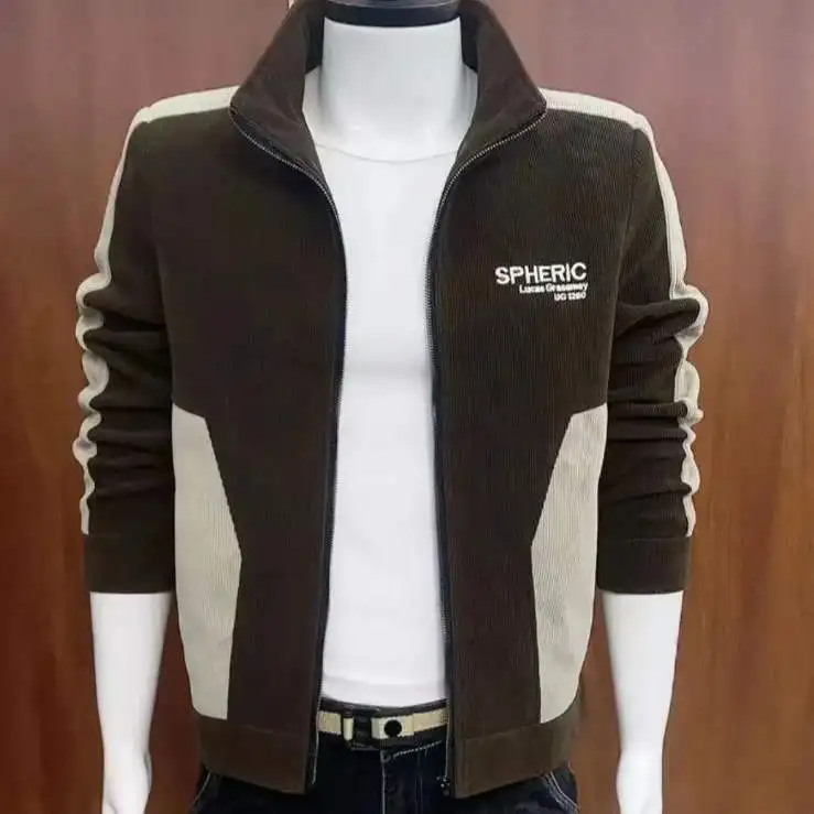 Men's Casual Corduroy Jaet Spring Autumn Stand Collar Slim Fit Faionable Top Zipper Closure Long Sve Warmth Youth
Men's Casual Corduroy Jaet Spring Autumn Stand Collar Slim Fit Faionable Top Zipper Closure Long Sve Warmth Youth