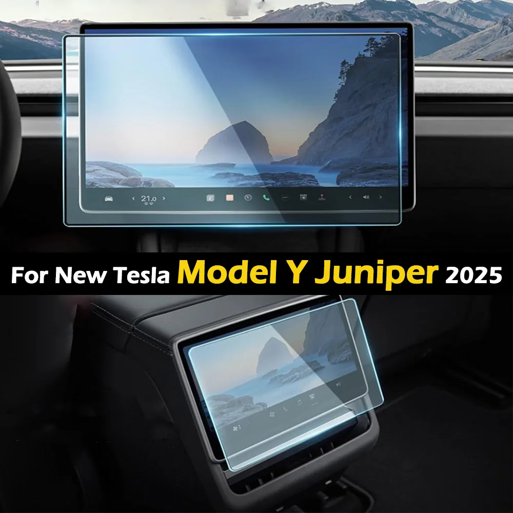 Tempered Glass Screen Protector For Tesla Model Y Juniper 2025 Model Y Highland,15.4" Touchscreen & 8" Rear Screen Accessories
Tempered Glass Screen Protector For Tesla Model Y Juniper 2025 Model Y Highland,15.4" Touchscreen & 8" Rear Screen Accessories
