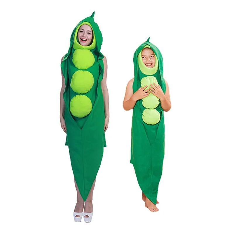 Halloween Funny Food Parent-Child Suit Pea Onesie Group Performance Costume for Kids Vegetable Outfit Polyester Material
Halloween Funny Food Parent-Child Suit Pea Onesie Group Performance Costume for Kids Vegetable Outfit Polyester Material