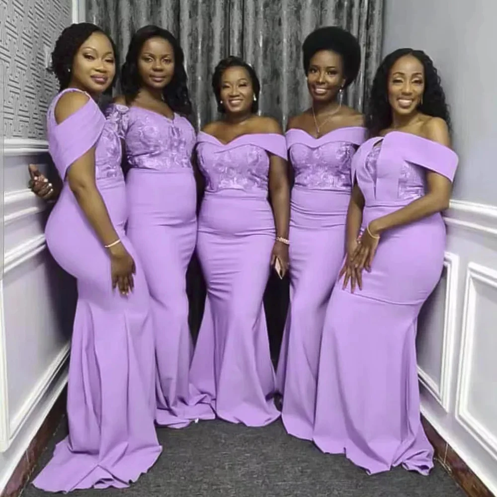 Mermaid Bridesmaid Dresses For Women 2022 Off Shoulder Shiny Lace Appliques Long Prom Gown For Wedding Party Dress
Mermaid Bridesmaid Dresses For Women 2022 Off Shoulder Shiny Lace Appliques Long Prom Gown For Wedding Party Dress