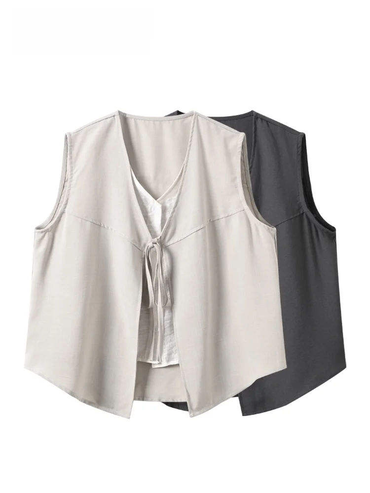 plus Size Sleeveless Vest Top Women's Summer New Style Loose Fit Versatile Color Casual Wear for Plump Sister
plus Size Sleeveless Vest Top Women's Summer New Style Loose Fit Versatile Color Casual Wear for Plump Sister