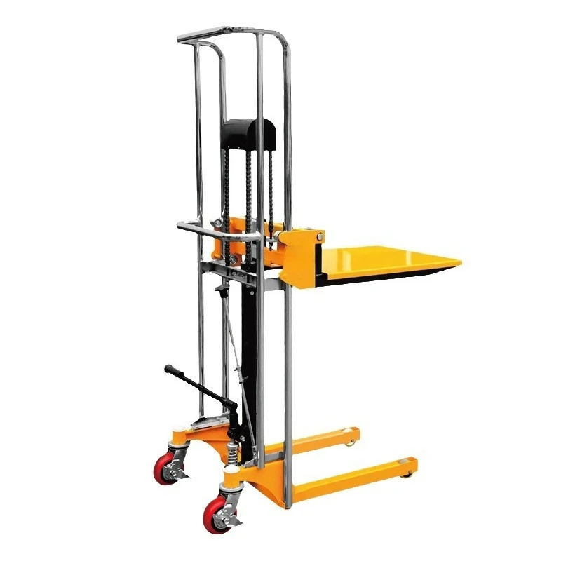 Manual lightweight stacker, mini lift forklift, light luggage cart
Manual lightweight stacker, mini lift forklift, light luggage cart