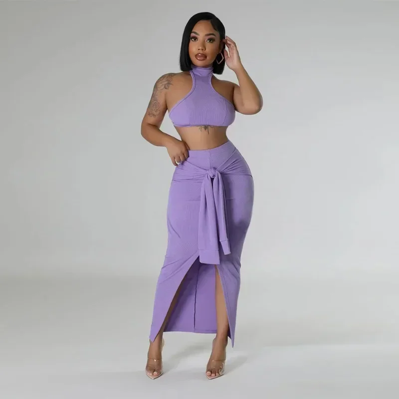GUWU Fashion Ruffles Ruched Sexy 2 Pieces Set Women Outfit Night Party Birthday Halter Top and Mermaid Long Skirt Sets Clubwear
GUWU Fashion Ruffles Ruched Sexy 2 Pieces Set Women Outfit Night Party Birthday Halter Top and Mermaid Long Skirt Sets Clubwear