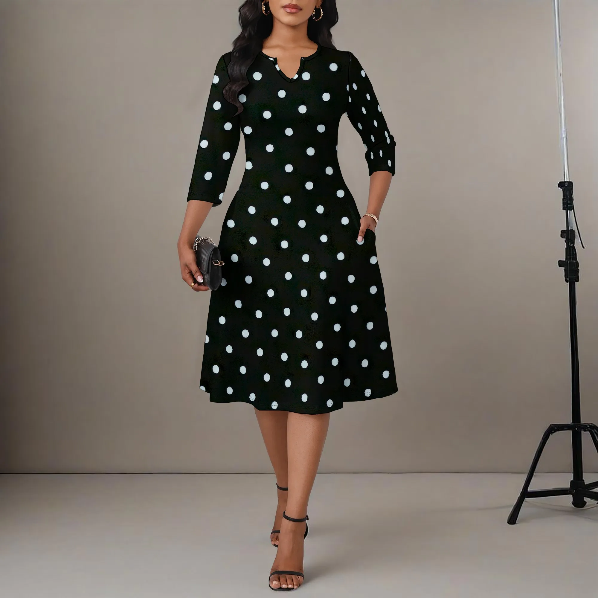 Boho Long Sleeve Crew Neck Casual Dresses for Women Flowy Semi Formal Fit Midi Dress Floral Print Cocktail Party Sundress
Boho Long Sleeve Crew Neck Casual Dresses for Women Flowy Semi Formal Fit Midi Dress Floral Print Cocktail Party Sundress
