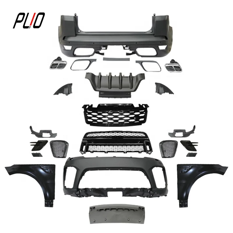 Auto Parts PP Material Bumpers Body Kit for Land Range Rover Sport L494 2014-2017 Upgrade to 2020 SVR Look Like.
Auto Parts PP Material Bumpers Body Kit for Land Range Rover Sport L494 2014-2017 Upgrade to 2020 SVR Look Like.