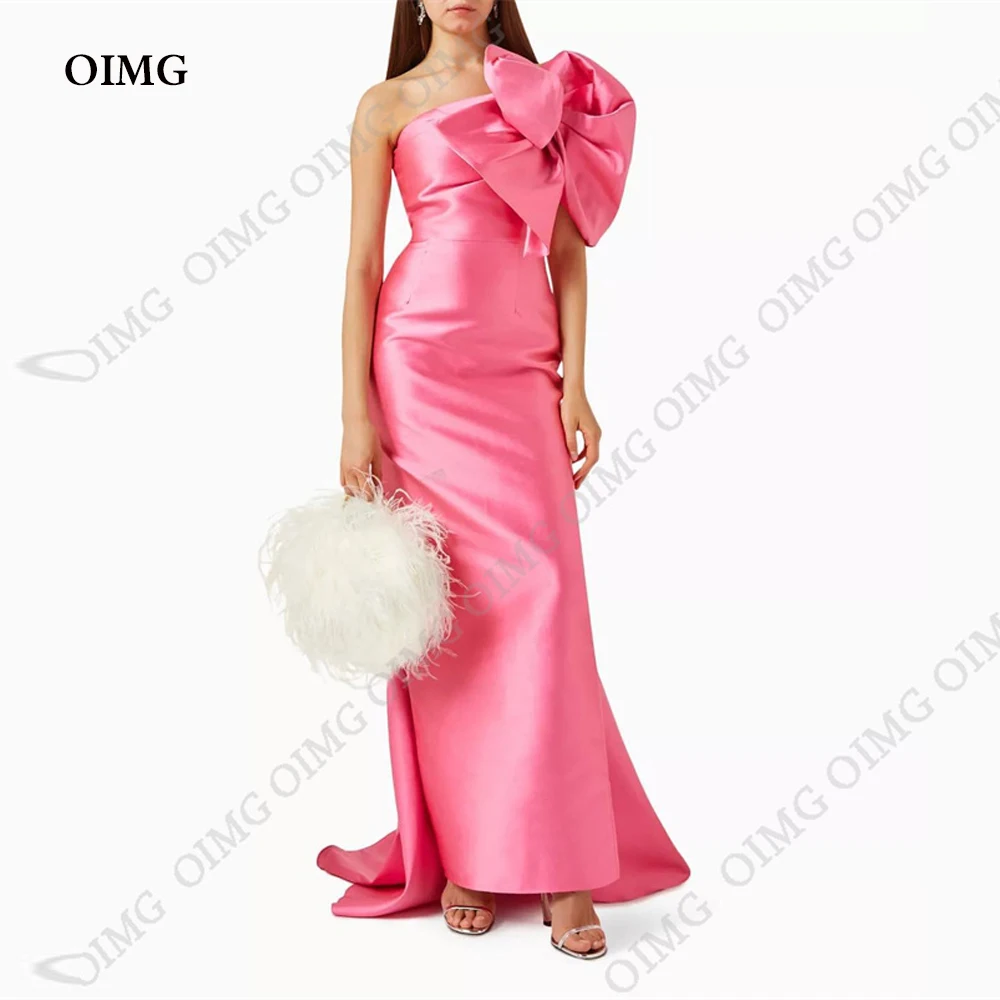 OIMG Pink Geogrous Evening Dresses One Shoulder Formal Prom Gowns Saudi Arabric Prom Dresses Floor Length Party Dresses 2023
OIMG Pink Geogrous Evening Dresses One Shoulder Formal Prom Gowns Saudi Arabric Prom Dresses Floor Length Party Dresses 2023