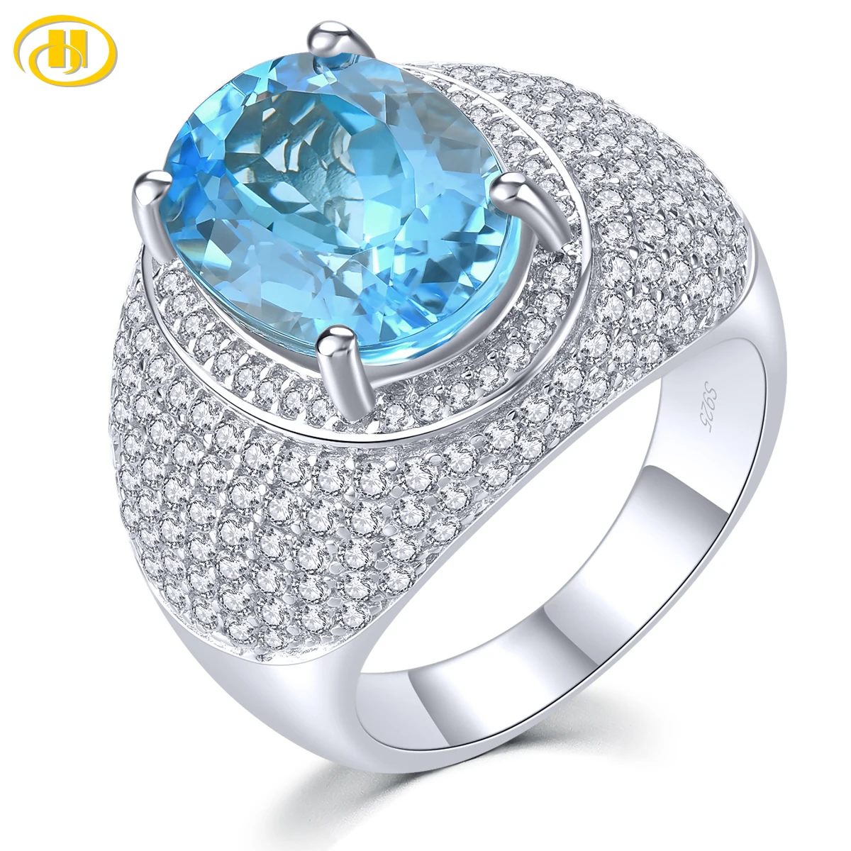 Natural Blue Topaz Solid Sterling Silver Rings 6.9 Carats Genuine Gemstone Unisex Design Birthday Christmas New Year Gifts
Natural Blue Topaz Solid Sterling Silver Rings 6.9 Carats Genuine Gemstone Unisex Design Birthday Christmas New Year Gifts