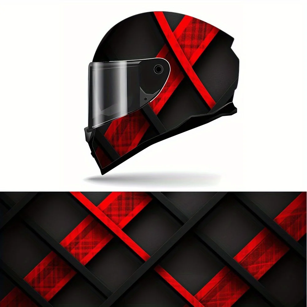 Charm Red Line Motorcycle Helmet Vinyl Wraps Sticker, Personalized Helmet Decoration Decal, Waterproof Self-adhesive Helmet Prot
Charm Red Line Motorcycle Helmet Vinyl Wraps Sticker, Personalized Helmet Decoration Decal, Waterproof Self-adhesive Helmet Prot