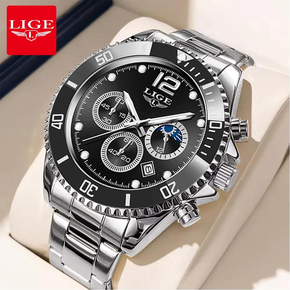 LIGE New Business Luxury Mens Watch Fashion Casual Quartz Wristwatches Waterproof Luminous Chronograph Watches Men Reloj Hombre
LIGE New Business Luxury Mens Watch Fashion Casual Quartz Wristwatches Waterproof Luminous Chronograph Watches Men Reloj Hombre