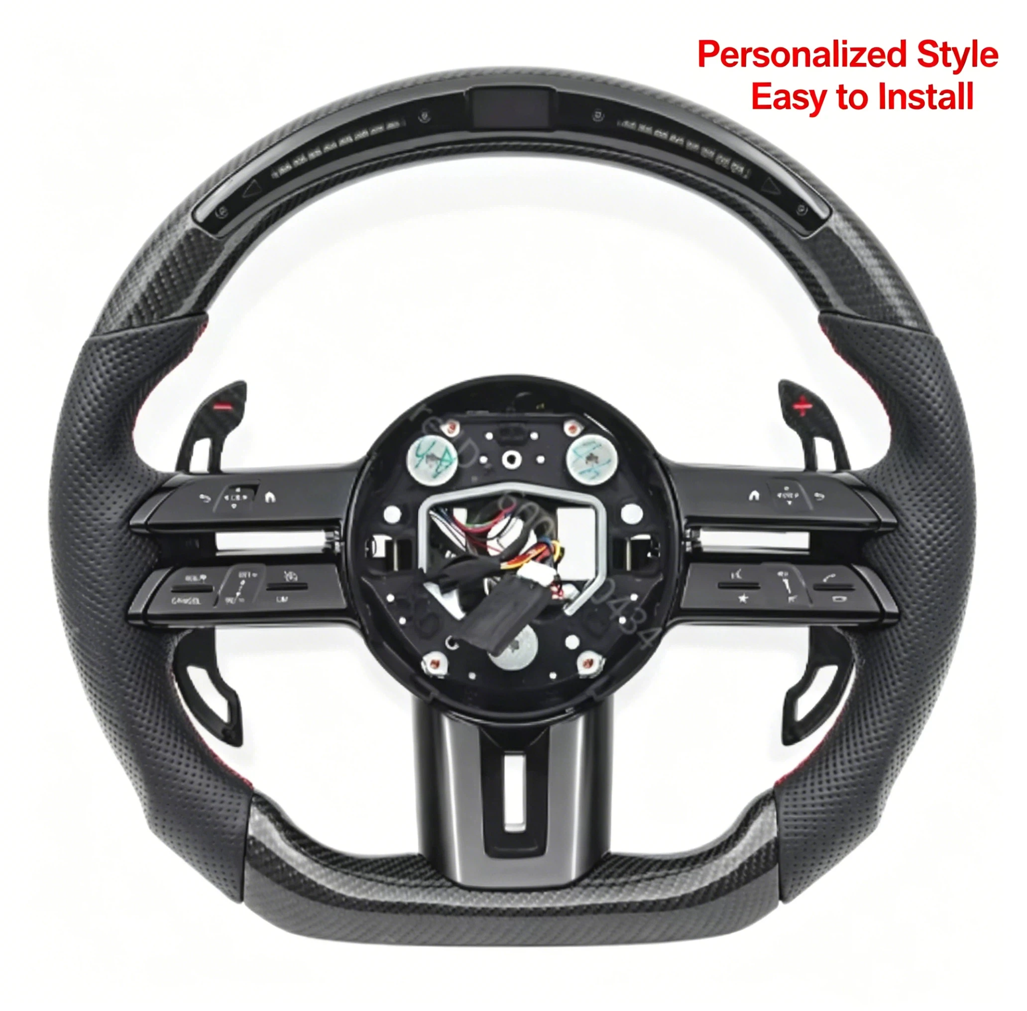 Car Carbon Fiber Steering Wheel with LED for Benz C63 E63 G63 S63 X253 GLC W166 GLE Sporty Style Auto Parts
Car Carbon Fiber Steering Wheel with LED for Benz C63 E63 G63 S63 X253 GLC W166 GLE Sporty Style Auto Parts