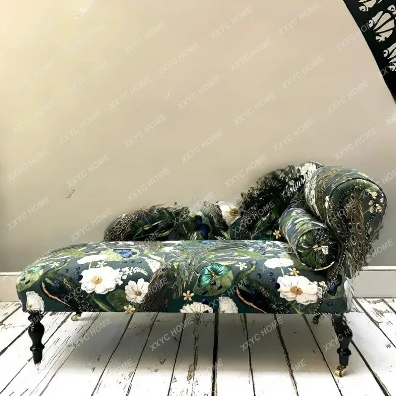 medieval pastoral fabric single chair villa master bedroom bedside stoolTJ
medieval pastoral fabric single chair villa master bedroom bedside stoolTJ