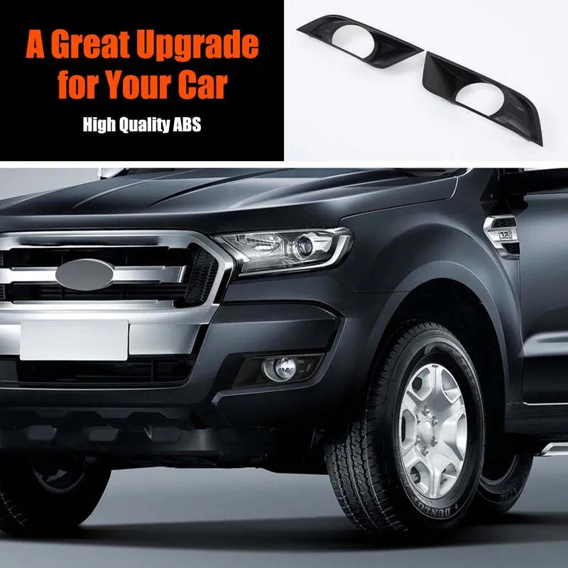 For Ford Ranger 2015-2016 ABS Matte Black Car front fog light frame decorative sticker car exterior protection accessories 2Pcs
For Ford Ranger 2015-2016 ABS Matte Black Car front fog light frame decorative sticker car exterior protection accessories 2Pcs