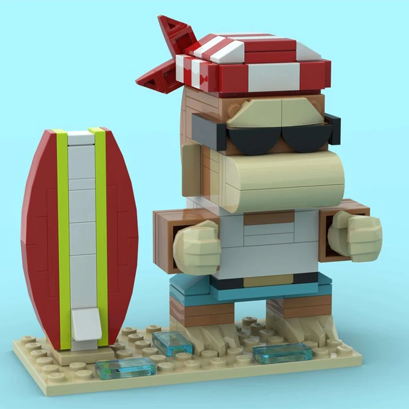 173PCS MOC Funky Kong Donkey Kong Series Modular Character DIY Creative Model Building Blocks Educational Toys Gift for Kids
173PCS MOC Funky Kong Donkey Kong Series Modular Character DIY Creative Model Building Blocks Educational Toys Gift for Kids
