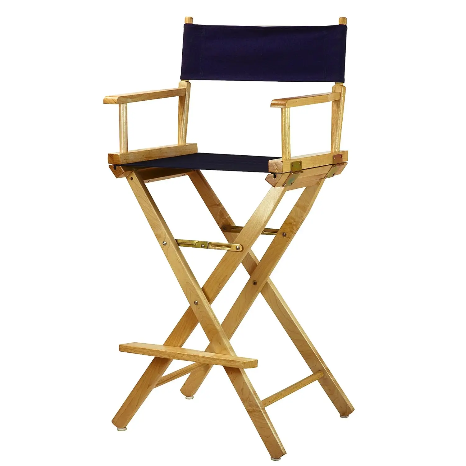 Director's Chair ,Natural Frame/Navy Canvas,30" - Bar Height, Customized
Director's Chair ,Natural Frame/Navy Canvas,30" - Bar Height, Customized