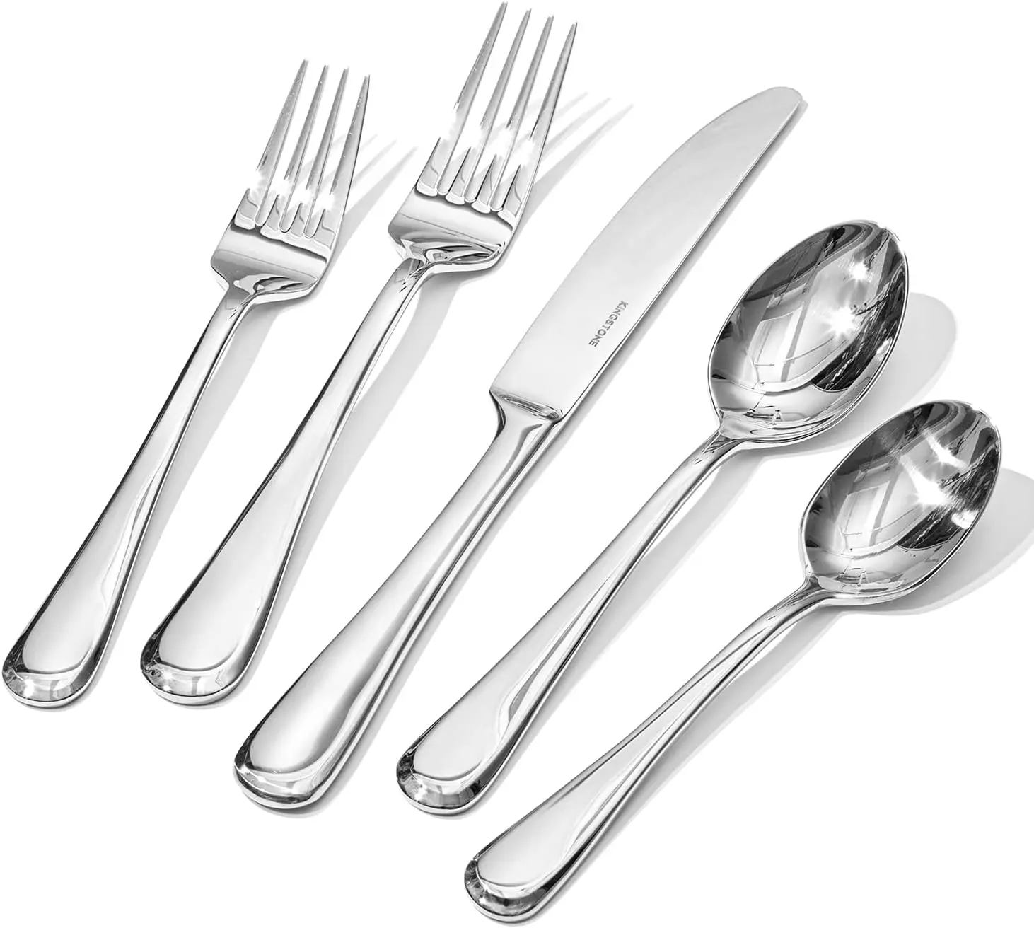 40-Piece Stainless Steel Flatware Set for 8, Heavy Duty Modern Design, Mirror Polished and Dishwasher Safe
40-Piece Stainless Steel Flatware Set for 8, Heavy Duty Modern Design, Mirror Polished and Dishwasher Safe