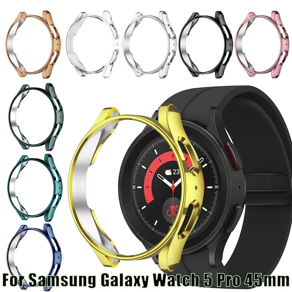Anti-Scratch No Screen Protector Bumper Shell Protective Case Guard Frame TPU Plating Cover For Samsung Galaxy Watch 5 Pro 45mm
Anti-Scratch No Screen Protector Bumper Shell Protective Case Guard Frame TPU Plating Cover For Samsung Galaxy Watch 5 Pro 45mm