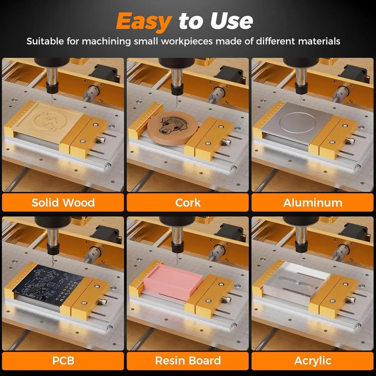 Reliable- CNC Vise Worktable for Desktop CNC Router Machines - 7.87x3.94Inch (20x10cm),136mm Clamping Range, for Woodworking
Reliable- CNC Vise Worktable for Desktop CNC Router Machines - 7.87x3.94Inch (20x10cm),136mm Clamping Range, for Woodworking