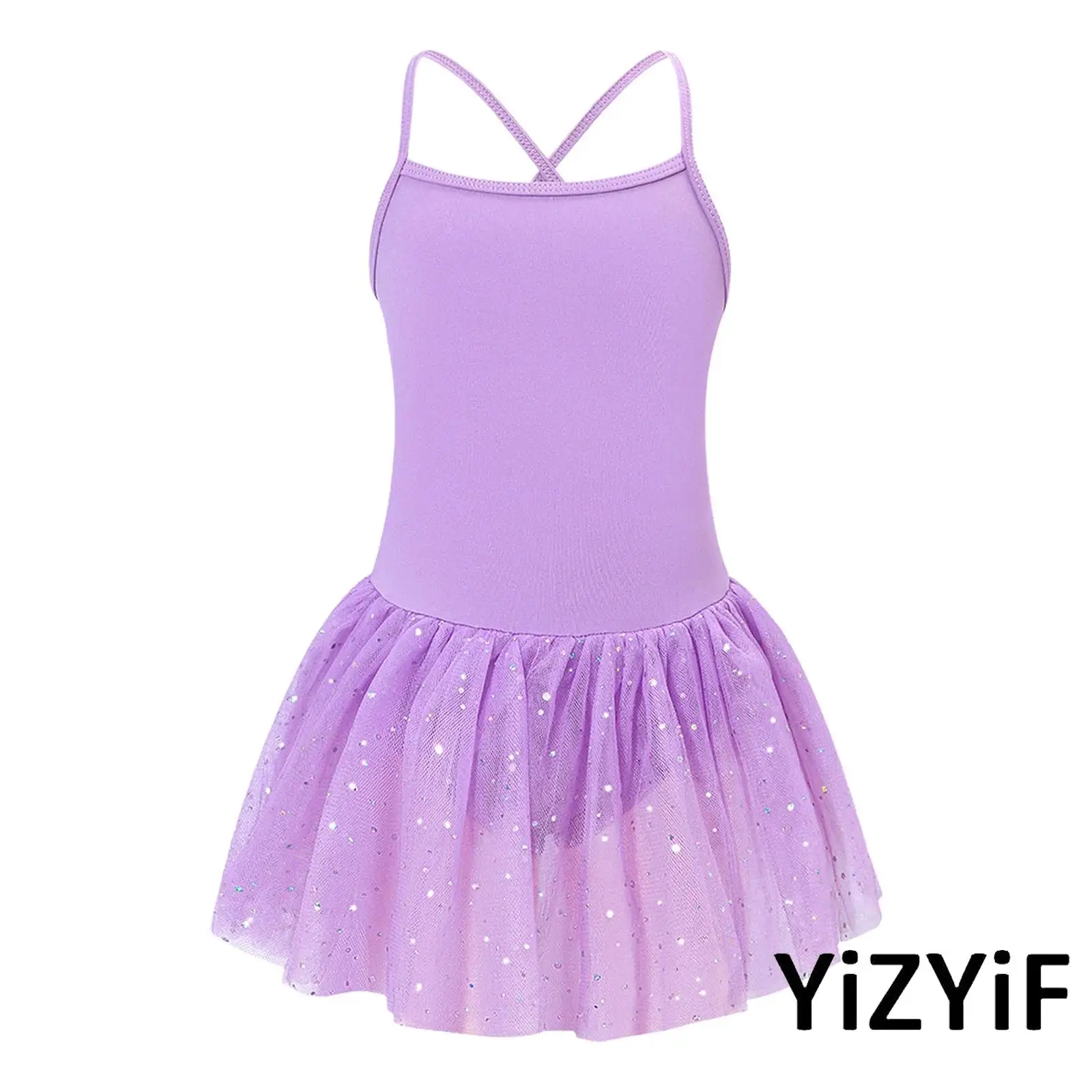 Kids Girls Artistic Lyrical Dancewear Spaghetti Straps Cross Back Sequin Tulle Ballet Dress Modern Gymnastics Yoga Dance Costume
Kids Girls Artistic Lyrical Dancewear Spaghetti Straps Cross Back Sequin Tulle Ballet Dress Modern Gymnastics Yoga Dance Costume