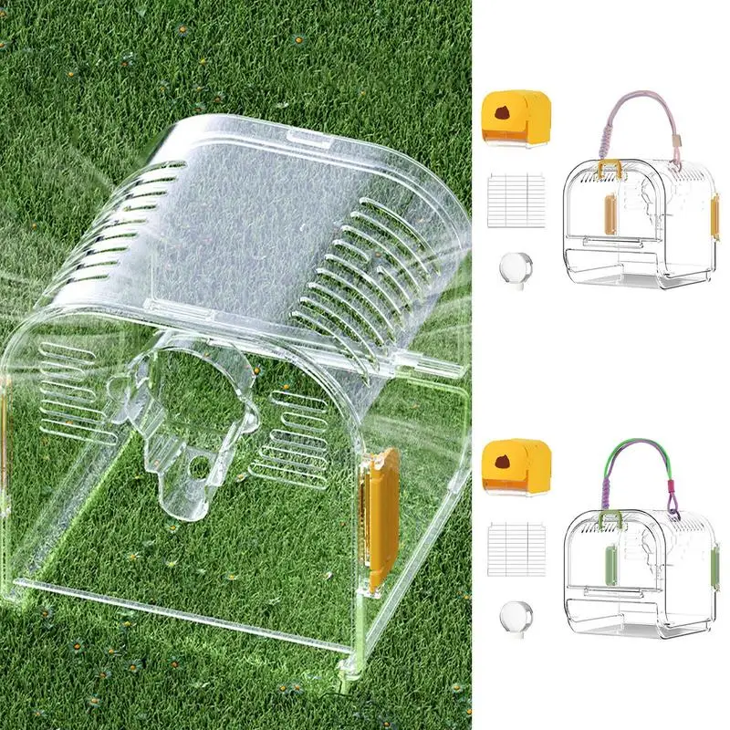 Transparent Travel Pet Birds Cage Portable Waterproof Bird Carrier Secure Clear Views And Lightweight Pet For Outdoor Use
Transparent Travel Pet Birds Cage Portable Waterproof Bird Carrier Secure Clear Views And Lightweight Pet For Outdoor Use