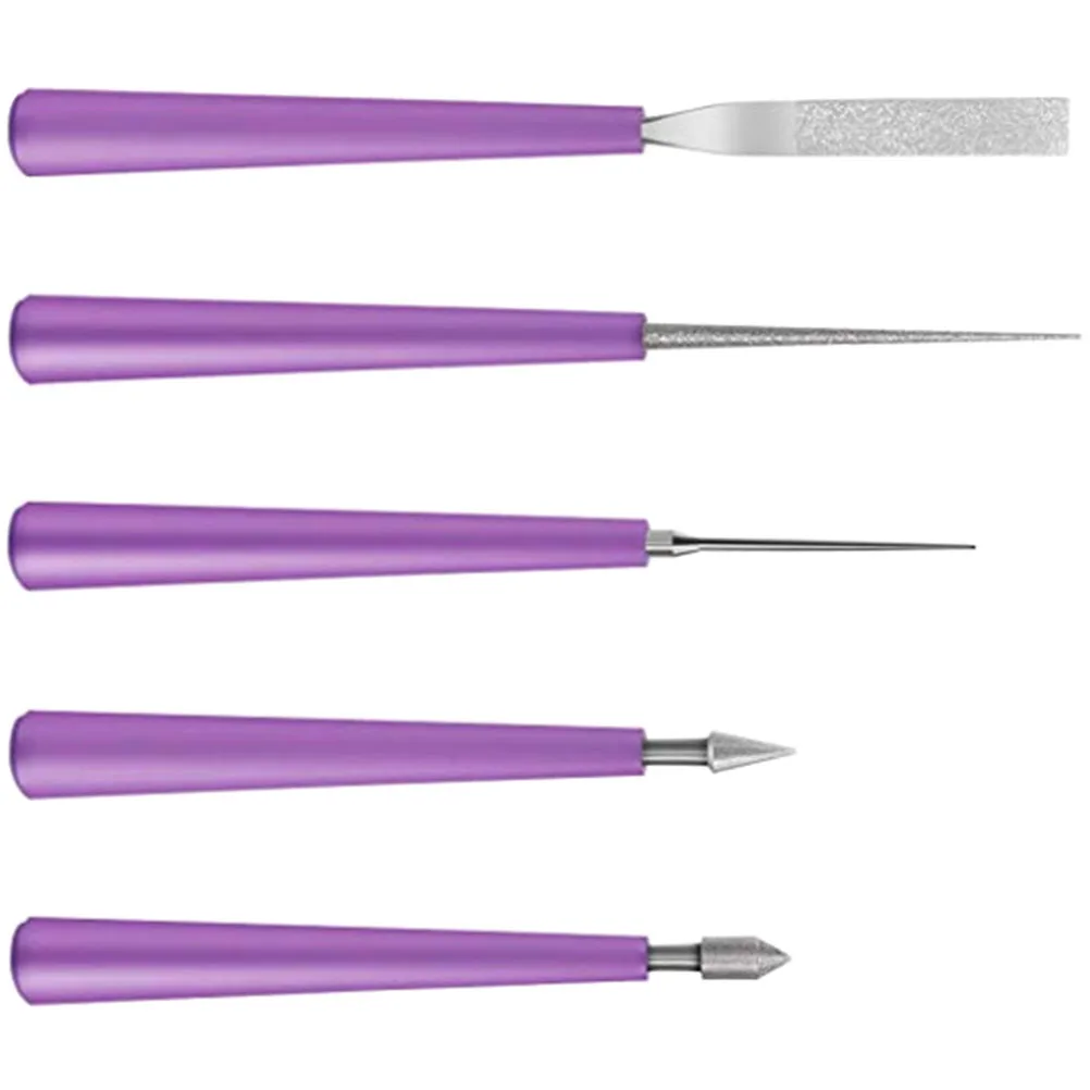 5pcs Diamond Files Bead Reamers Set for DIY Jewelry Making Tools Abs Handle Glass Plastic Beads Hole Enlarging Burrs
5pcs Diamond Files Bead Reamers Set for DIY Jewelry Making Tools Abs Handle Glass Plastic Beads Hole Enlarging Burrs